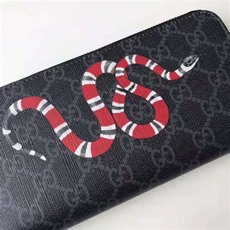 gucci supreme chain wallet|kingsnake print gg supreme wallet.